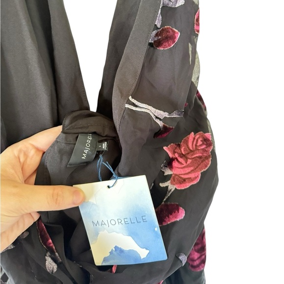 Majorelle NEW Ava Deep Vneck Ruched Mini Dress - Picture 5 of 6